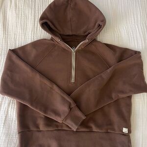 Vuori Women’s Chocolate Zip-Up Hoodie Sweater